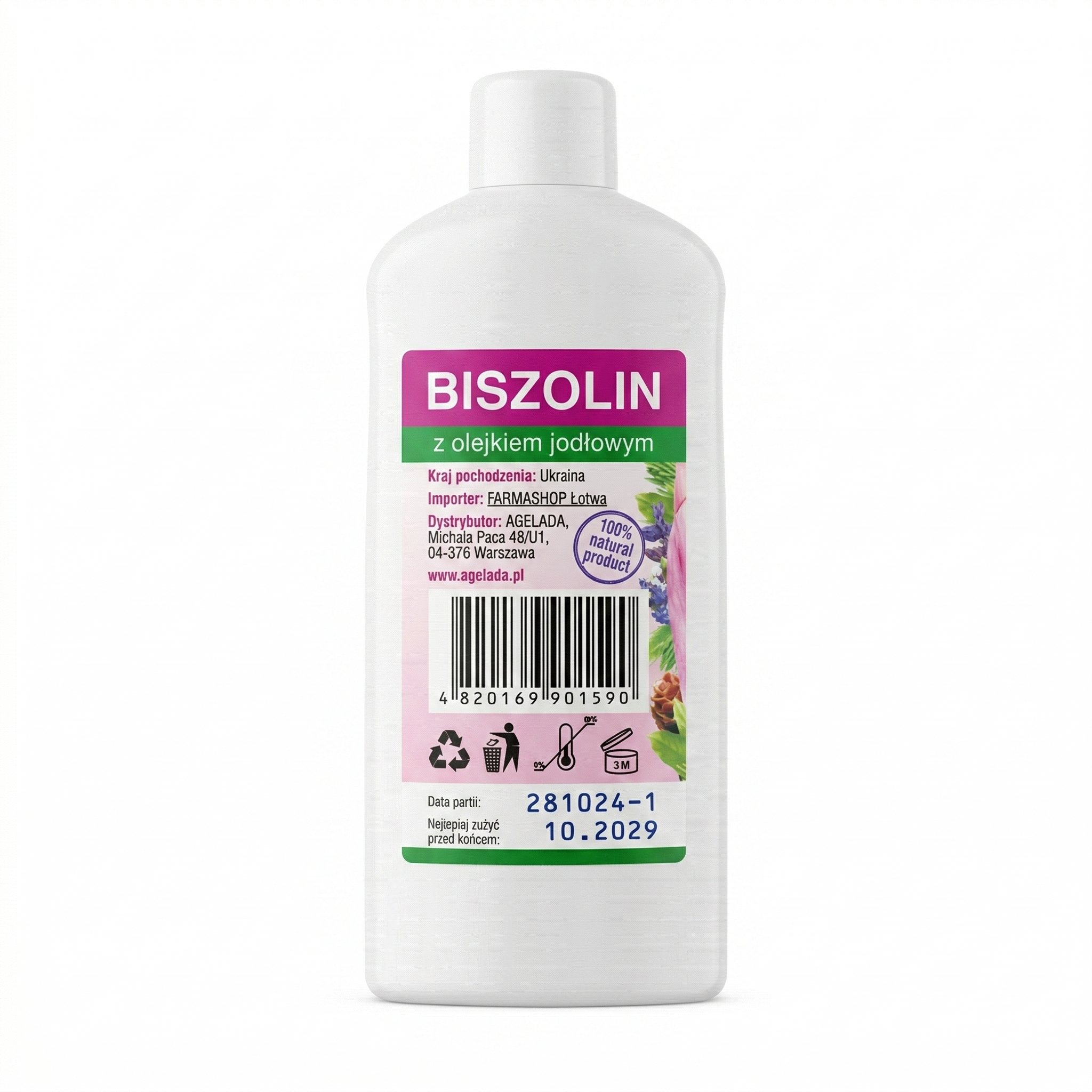 BISZOLIN Żel Magnezowy z Biszofitem i Jodłą na Stawy Mięśnie 150ml