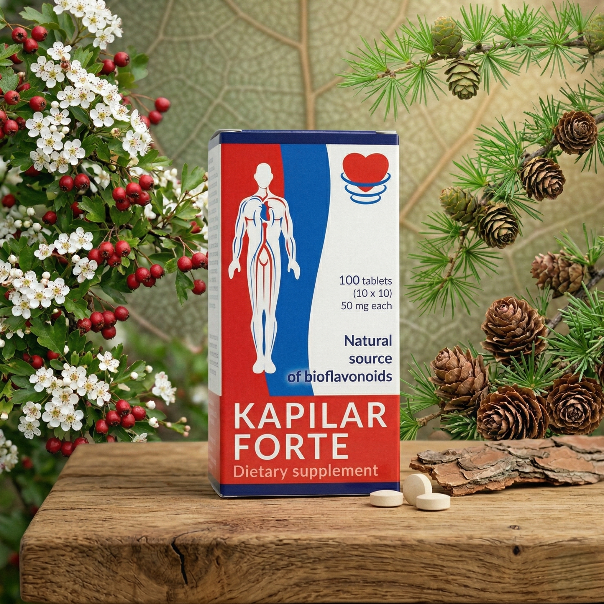 Naturalny Antyoksydant Kapilar Forte - 100 tabletek Bioflawonoidy - obrazek 2