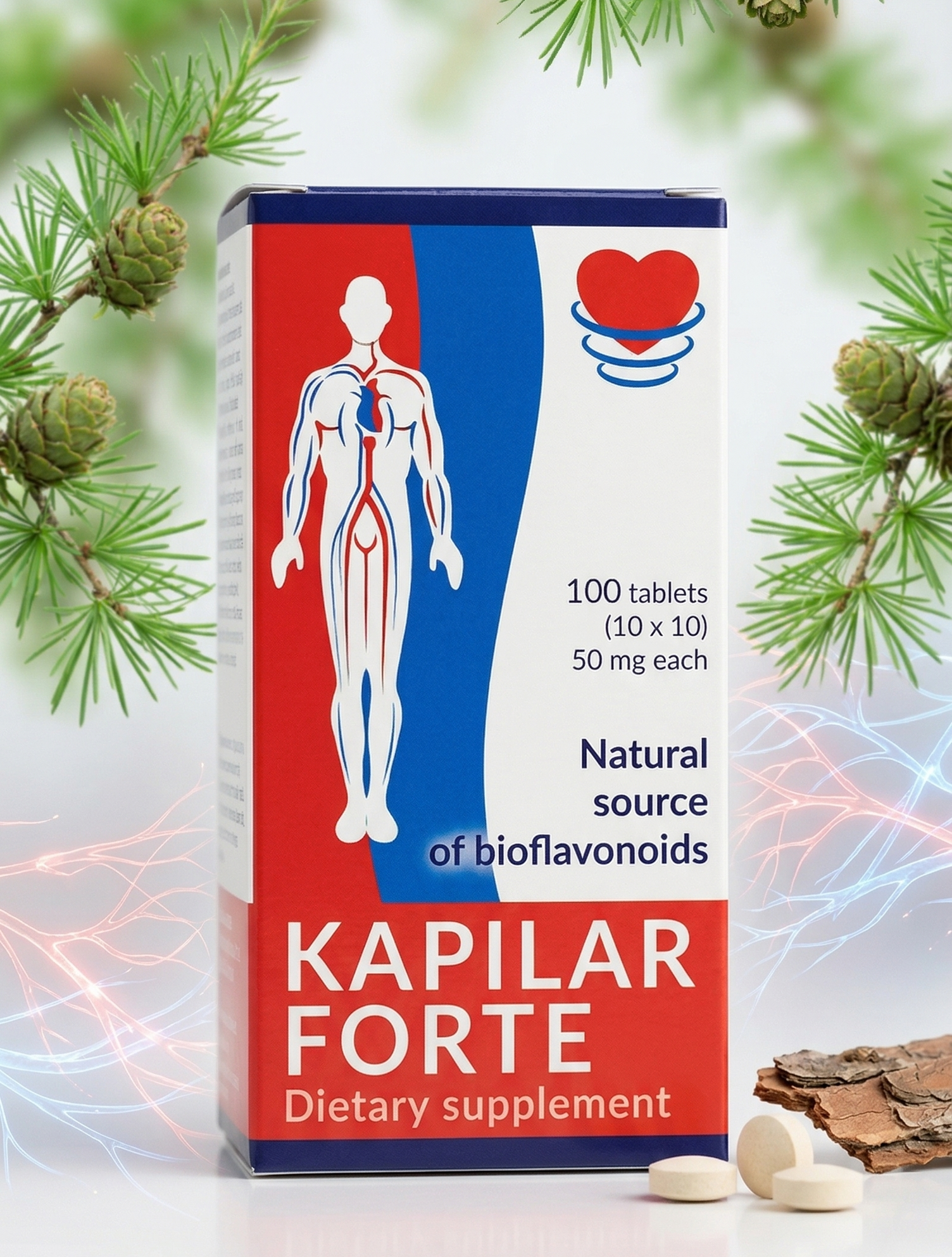 Naturalny Antyoksydant Kapilar Forte - 100 tabletek Bioflawonoidy - obrazek 3
